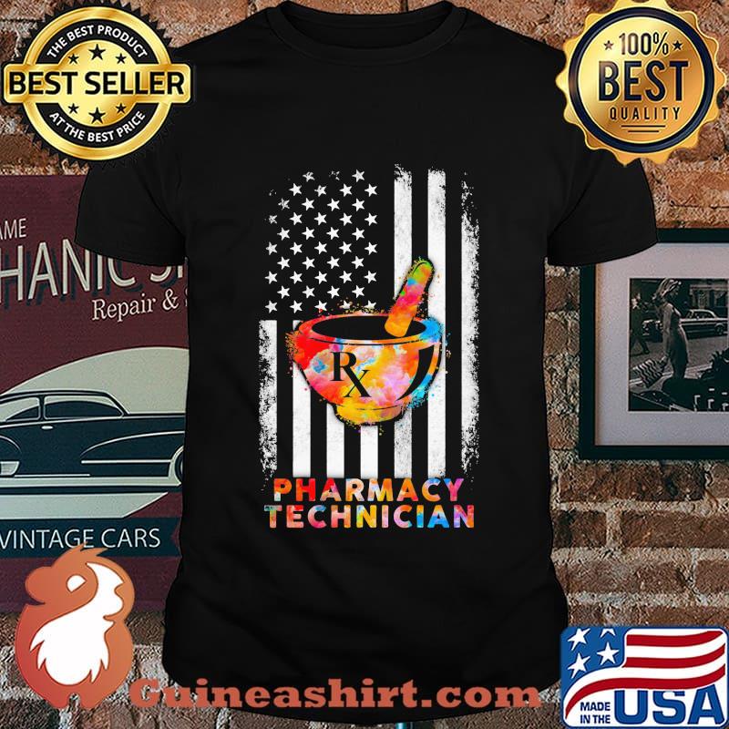 Official Pharmacy Technician American Flag Independence Day Shirt