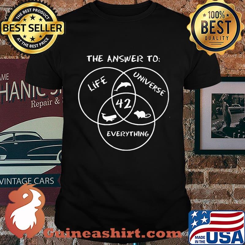 Official The Answer To Life Universe 42 Everything Shirt