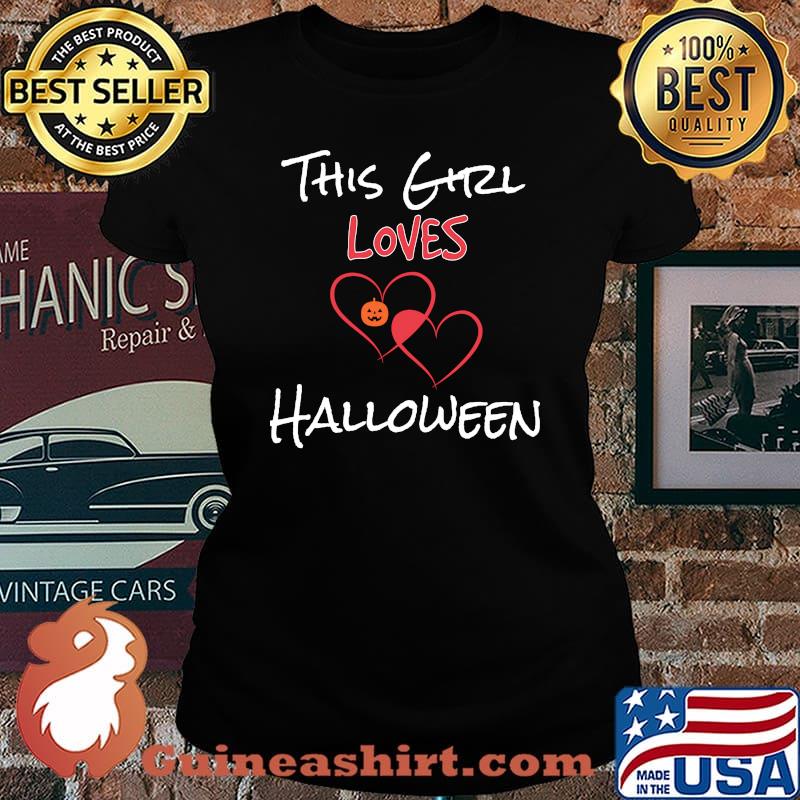 Official This Girl Loves Halloween Shirt Laides tee
