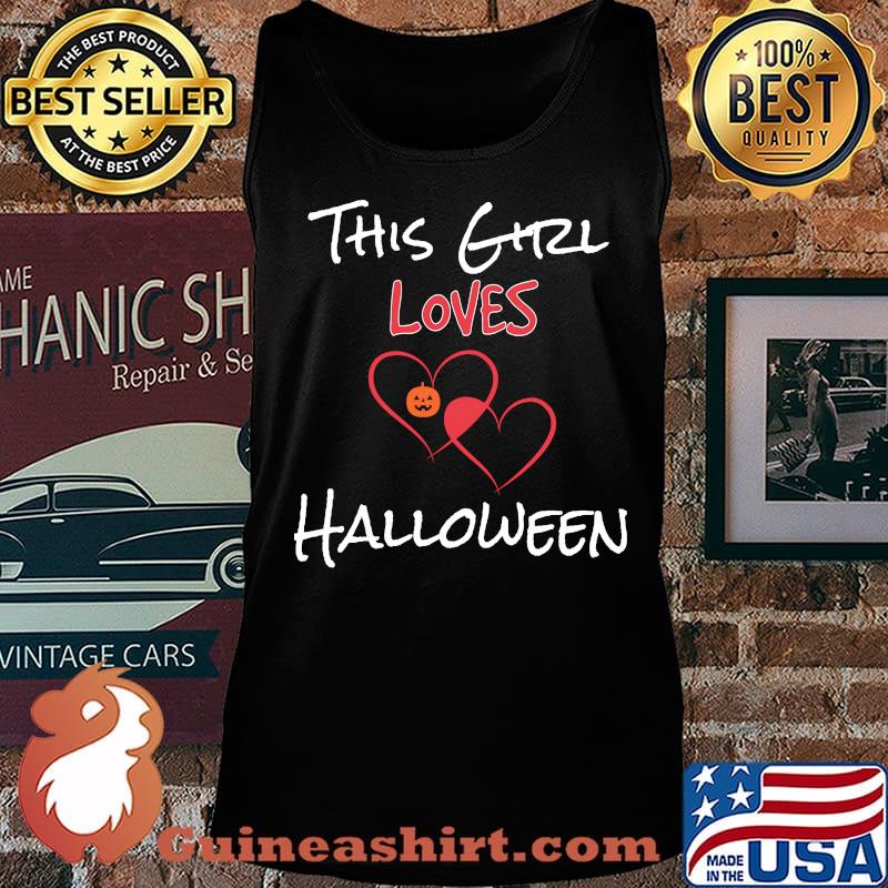Official This Girl Loves Halloween Shirt Tank top
