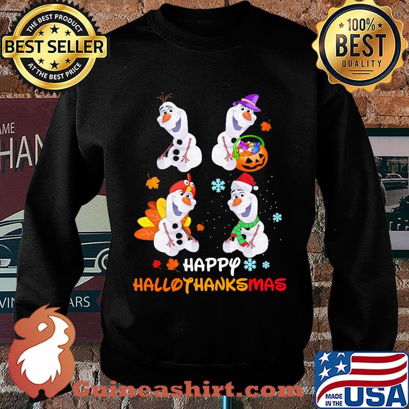 Olaf witch happy hallothanksmas halloween thanksgiving christmas s Sweater