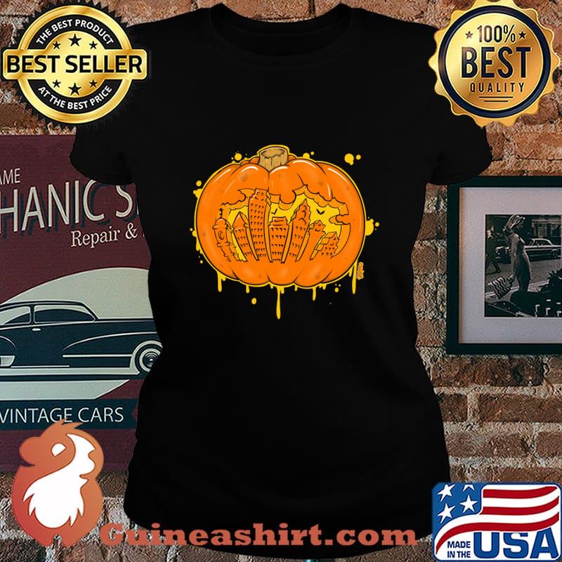 Philadelphia Pumpkin Skyline Pullover s Laides tee