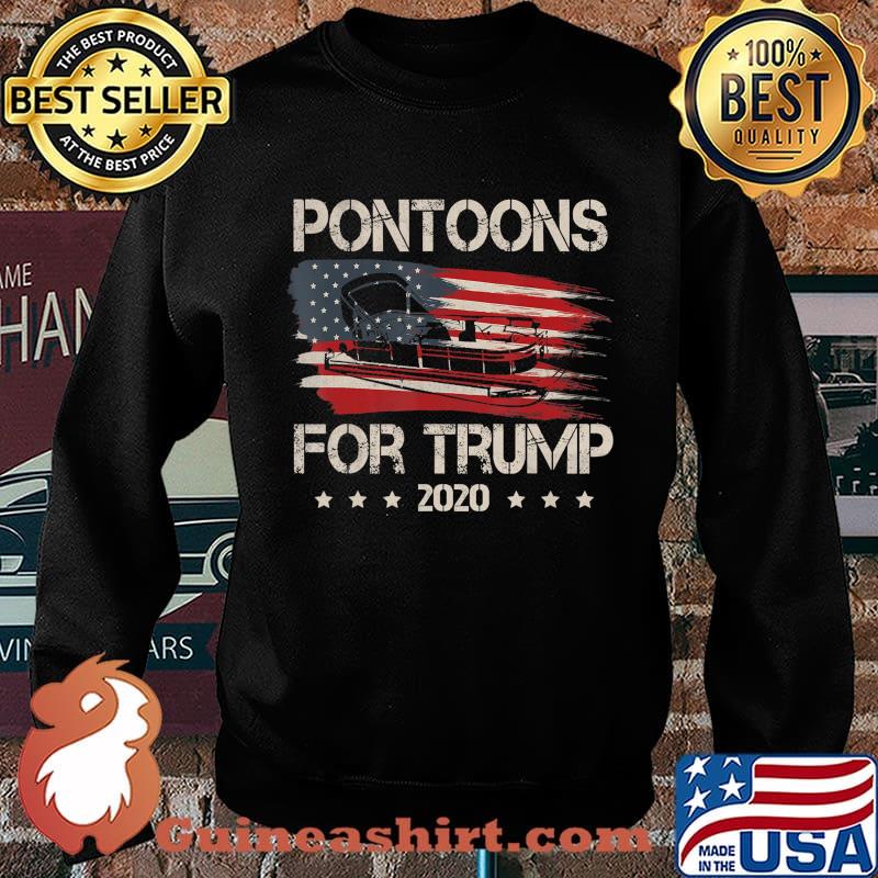 Pontoons For Trump 2020 Shirt Pontoon Boat Owner T-Shirt Sweater