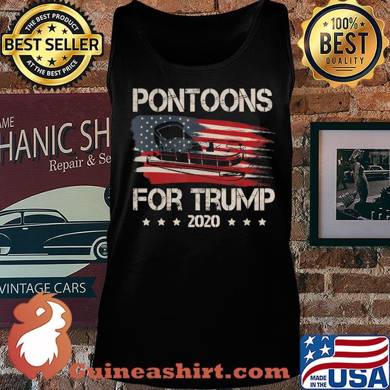Pontoons For Trump 2020 Shirt Pontoon Boat Owner T-Shirt Tank top