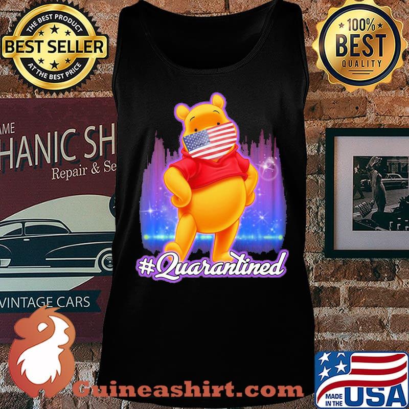 Pooh mask american flag quarantined s Tank top