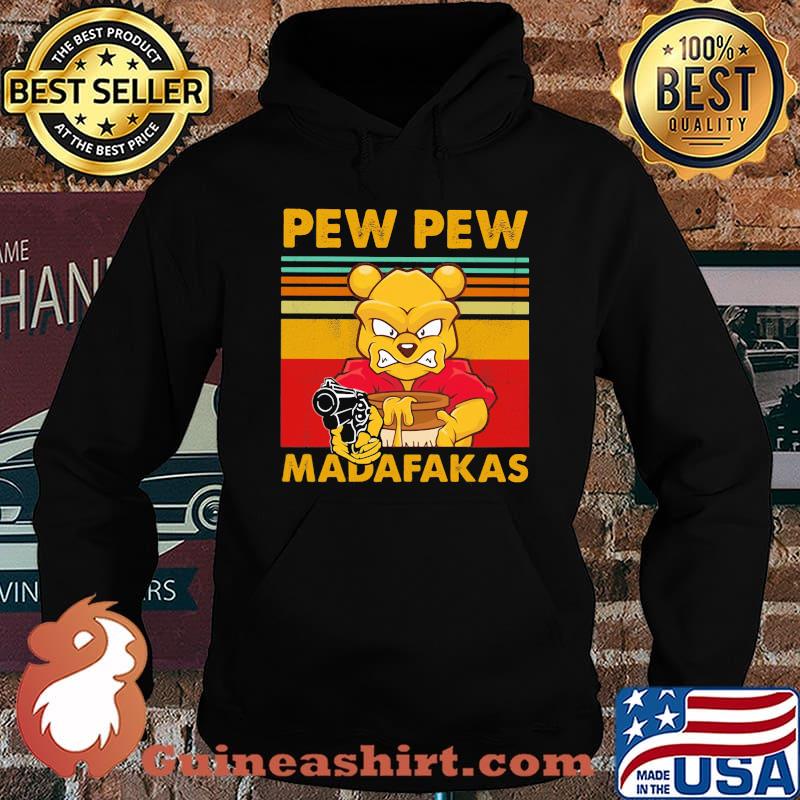Pooh pew pew madafakas vintage retro s Hoodie