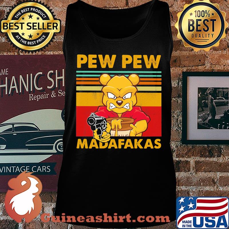 Pooh pew pew madafakas vintage retro s Tank top