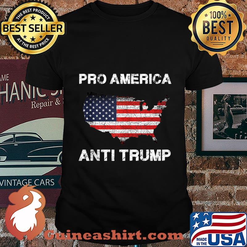Pro America Anti trump with American Flag shirt