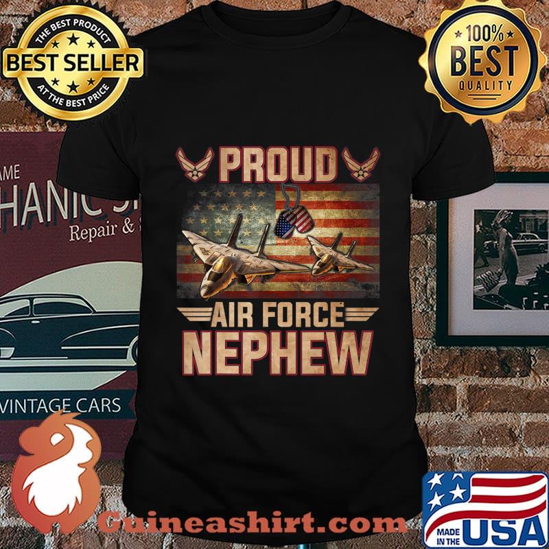 Proud Air Force Nephew T-Shirt Veterans Day T-Shirt