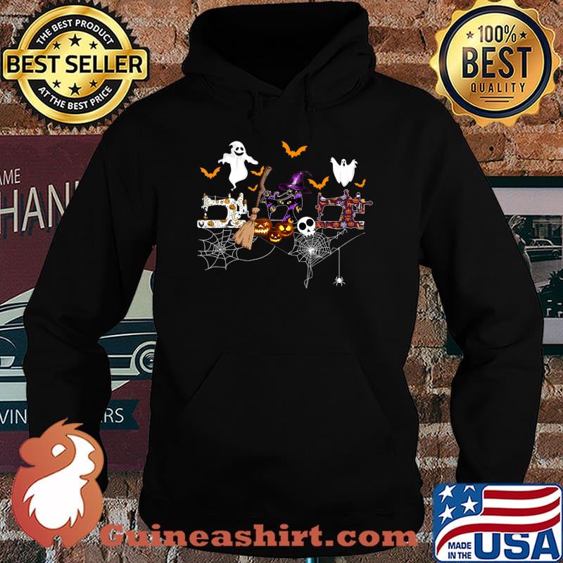 Quilter Scary Halloween Costume Sewing Machine Seamstress T-Shirt Hoodie