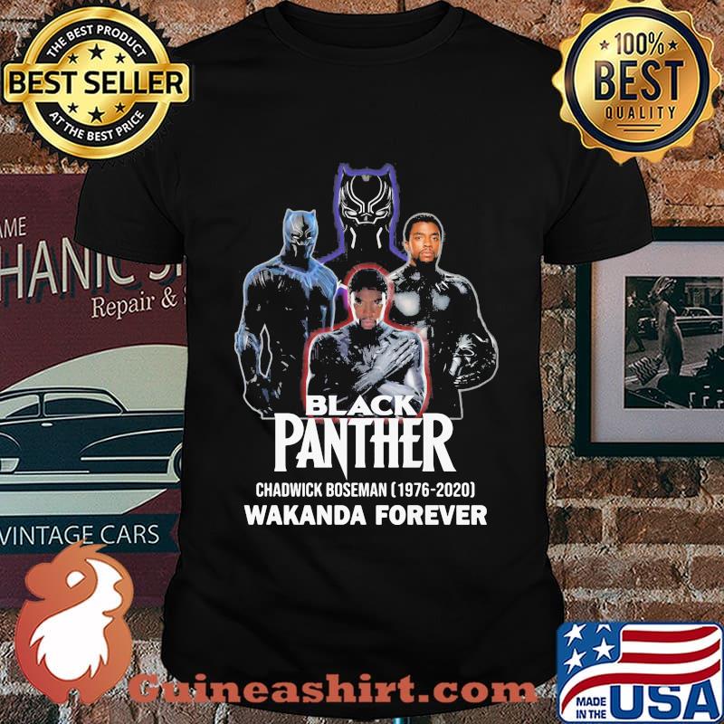 Rip black panther chadwick 1976 2020 wakanda forever shirt