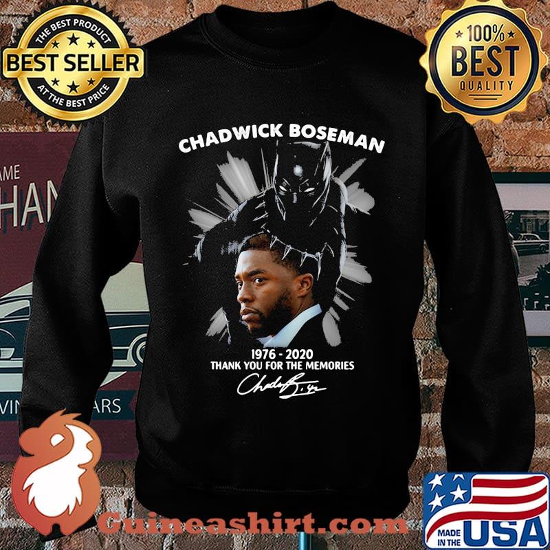 Rip chadwick 1976 2020 thank you for the memories signature s Sweater
