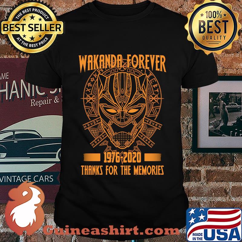 Rip chadwick black panther 1976 2020 thanks for the memories shirt