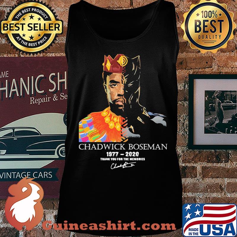 Rip chadwick black panther 1977 2020 thank you for the memories signature art s Tank top