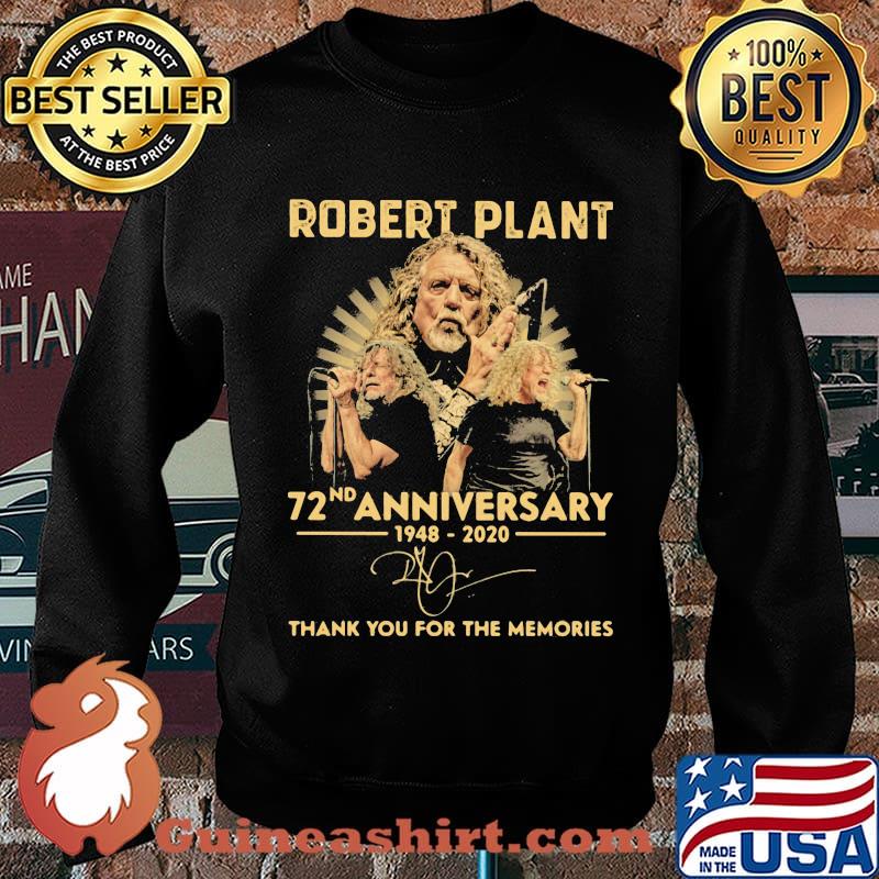 Robert plant 72nd anniversary 1948 2020 thank you for the memories signature s Sweater
