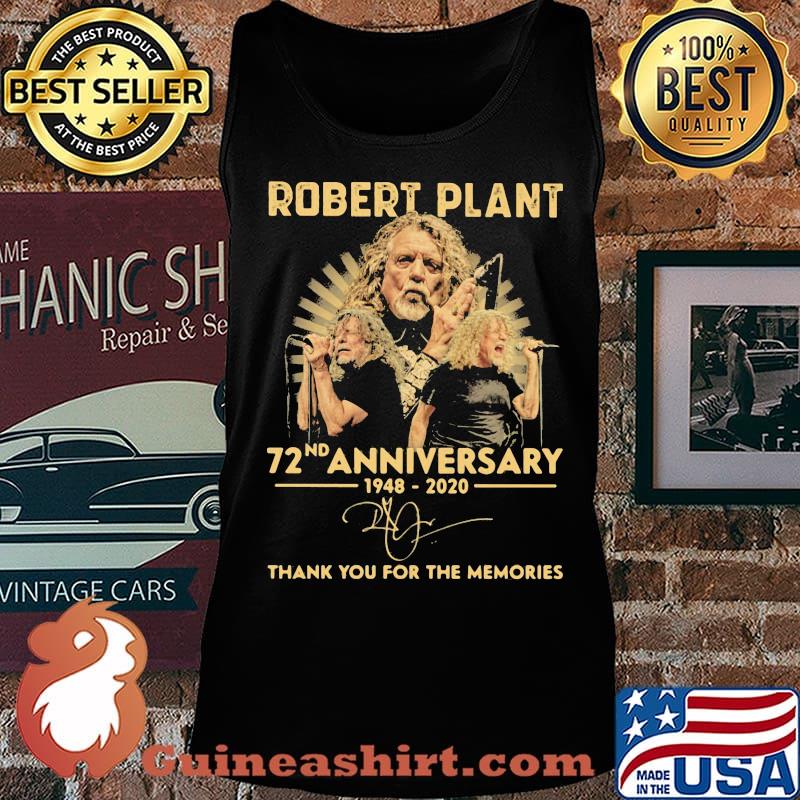 Robert plant 72nd anniversary 1948 2020 thank you for the memories signature s Tank top