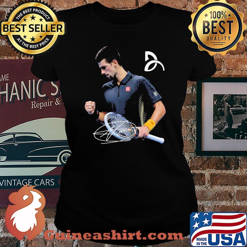 Roger federer badminton player signature s Laides tee