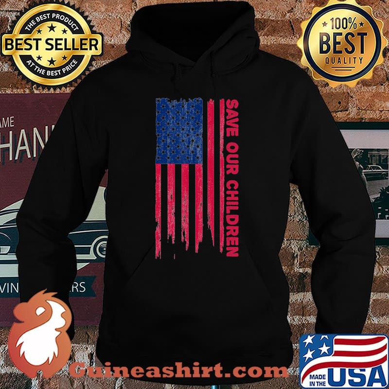 Save Our Children USA Flag End Human Trafficking Awareness T-Shirt Hoodie