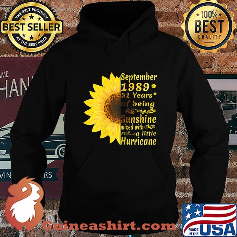 September Girls 1989 Shirt 31st Birthday Gift 31 Years Old T-Shirt Hoodie