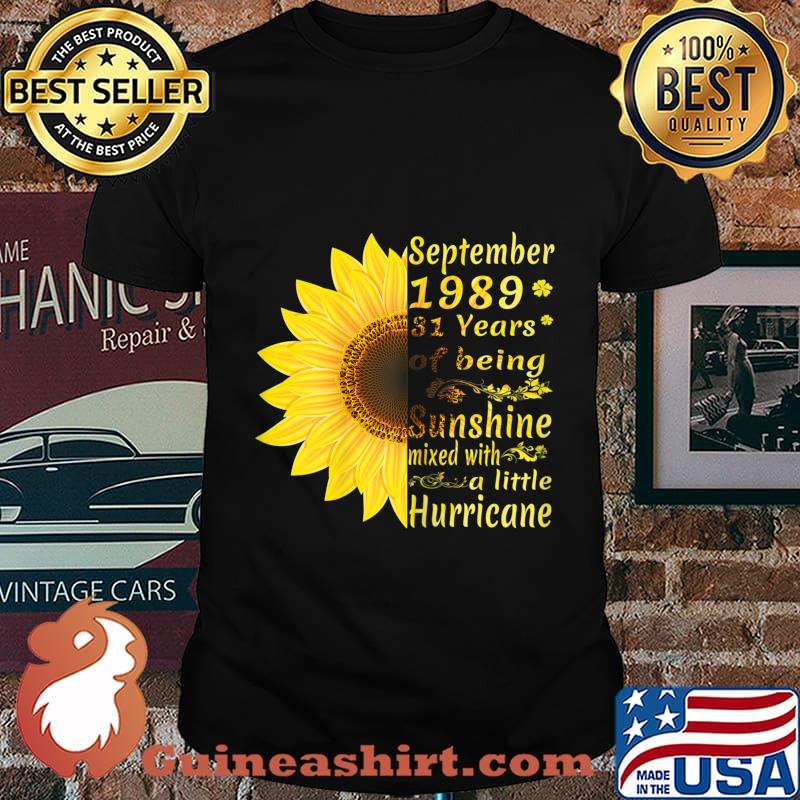 September Girls 1989 Shirt 31st Birthday Gift 31 Years Old T-Shirt