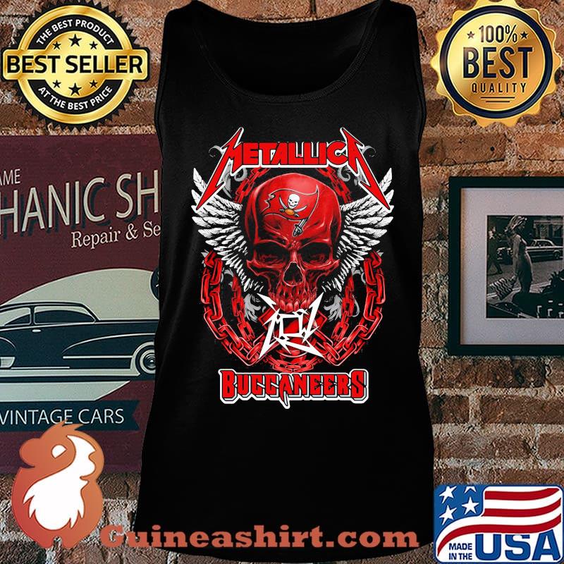 Skull wings metallica tampa bay buccaneers s Tank top