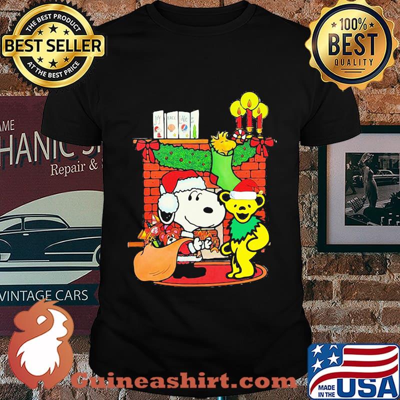 Snoopy and bear merry christmas shirt
