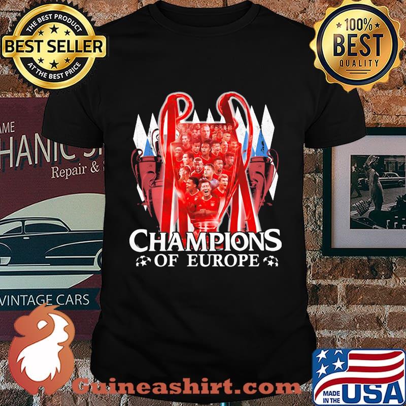 Soccer fc munich champions of europe shirt