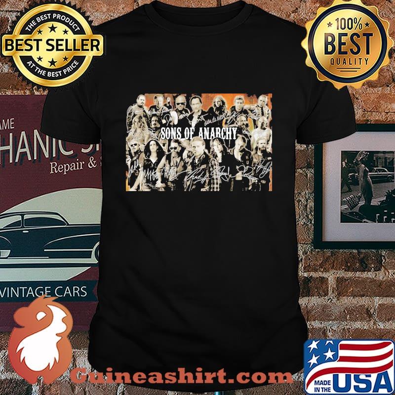 Sons of anarchy characters signatures shirt