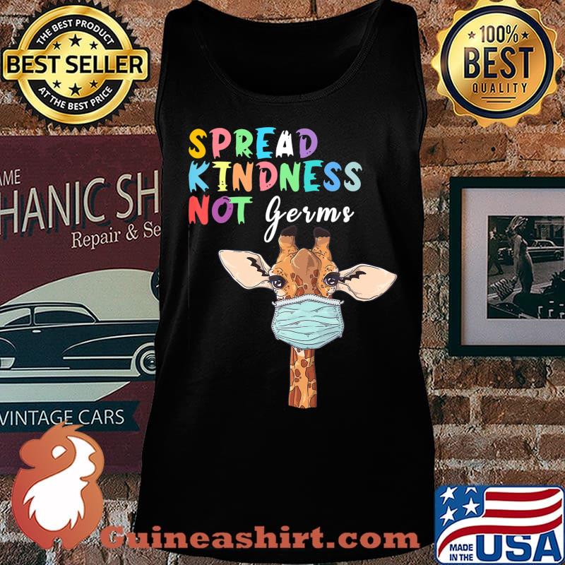 Spread Kindness Not Germs Funny Cute Giraffe Lover Animal T-Shirt Tank top