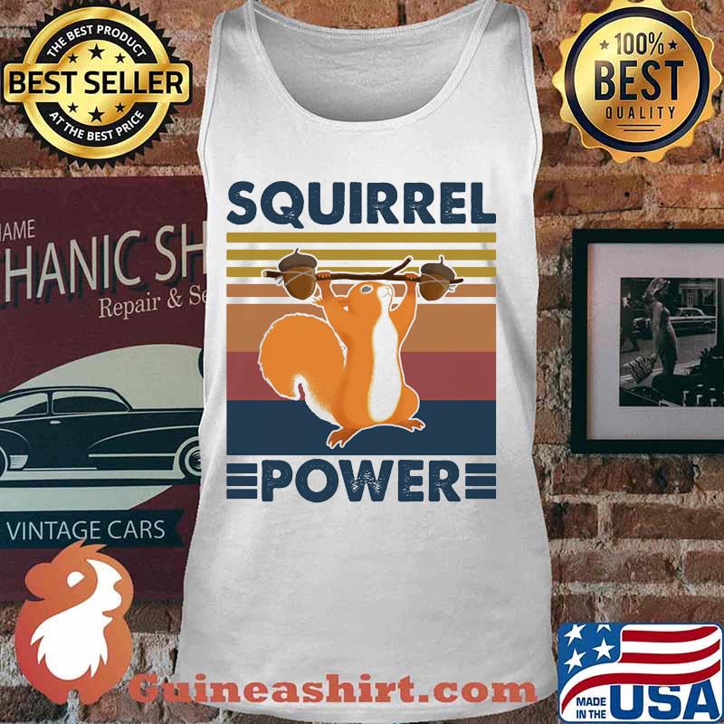 Squirrel power vintage retro s Tank top