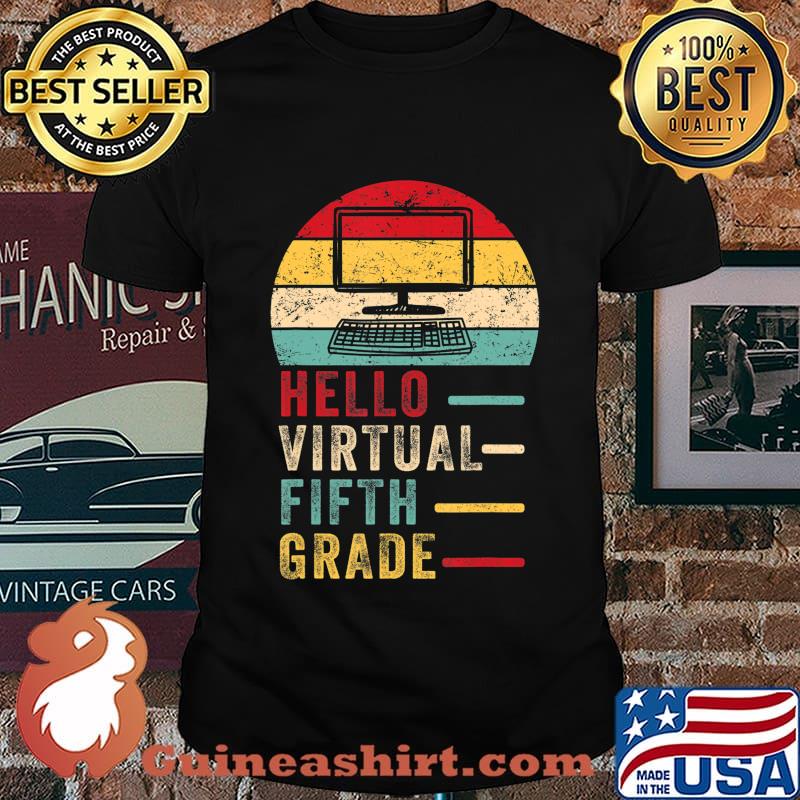 Th Hello Virtual Fifth Grade Costume First Day Of School T-Shirt