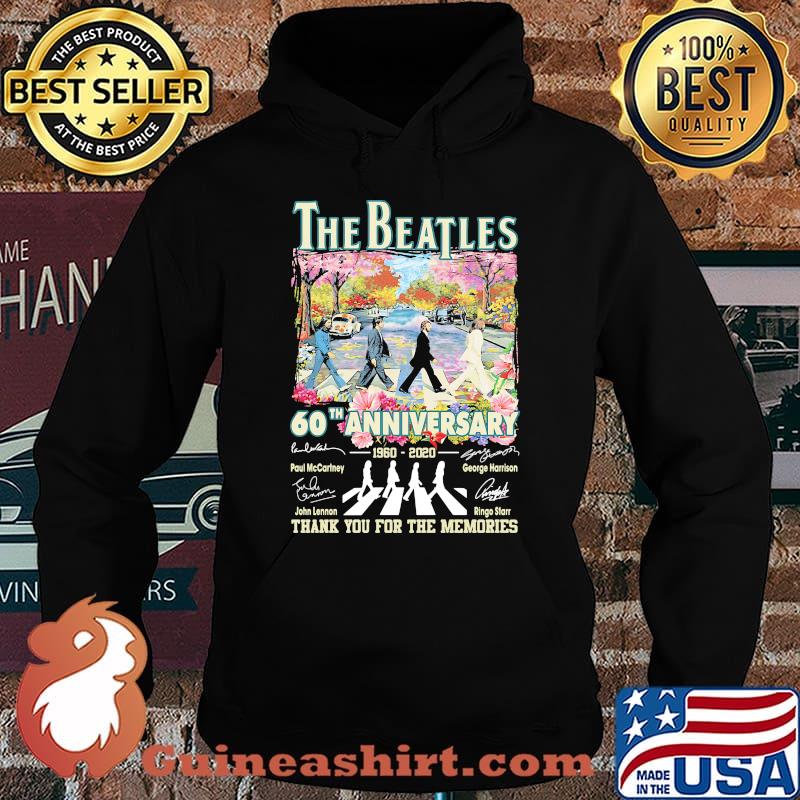 The band abbey road 60th anniversary 1960 2020 thank you for the memories signatures flowers s Hoodie