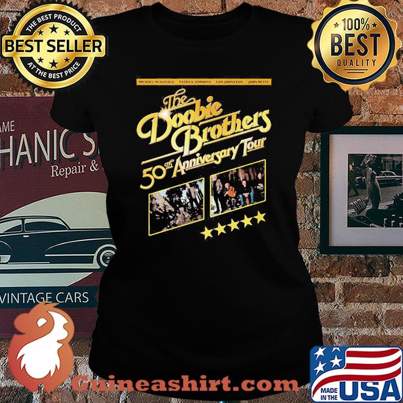The doobie brothers 50th anniversary tour stars s Laides tee