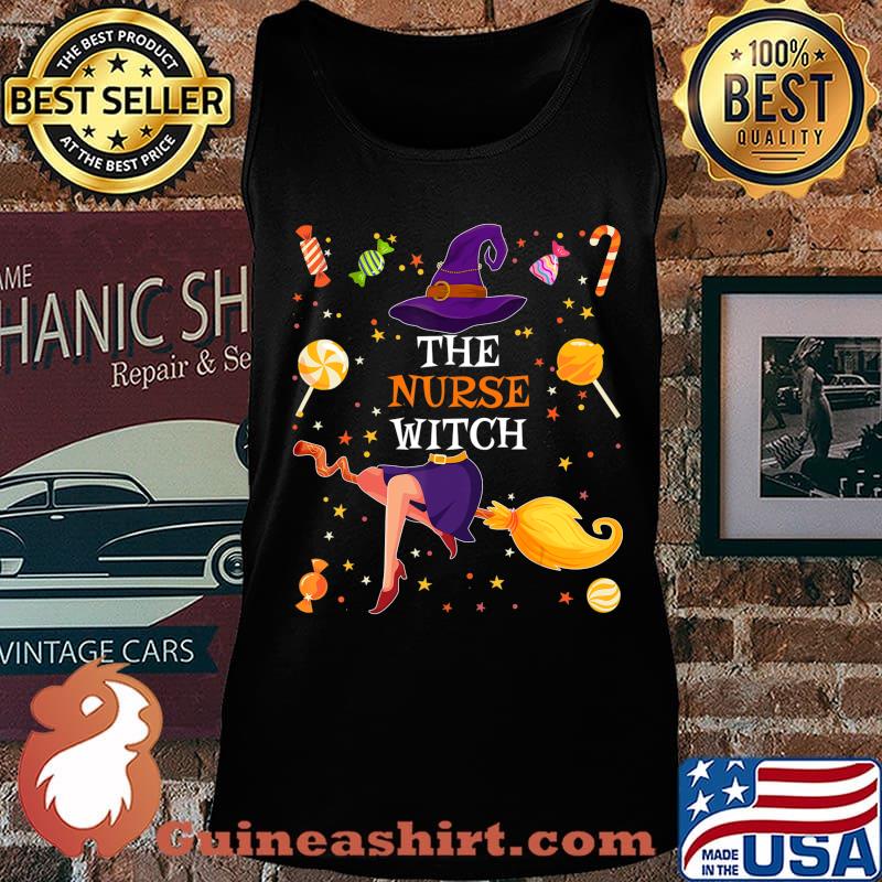 The Nurse Witch Funny Matching Family Halloween Candy Gift T-Shirt Tank top