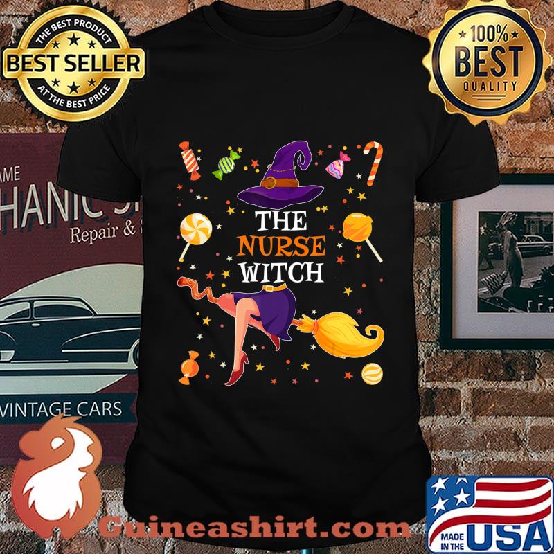 The Nurse Witch Funny Matching Family Halloween Candy Gift T-Shirt