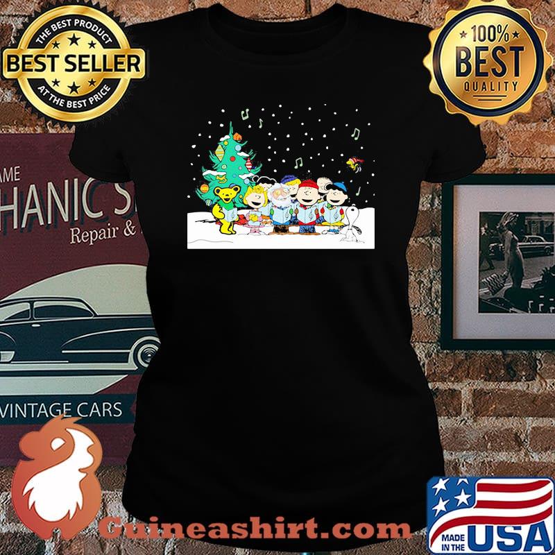 The peanuts and bear merry christmas s Laides tee