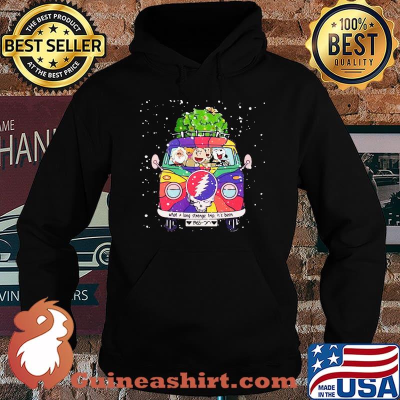 The peanuts riding bus grateful dead band what a long strange trip it's been christmas s Hoodie