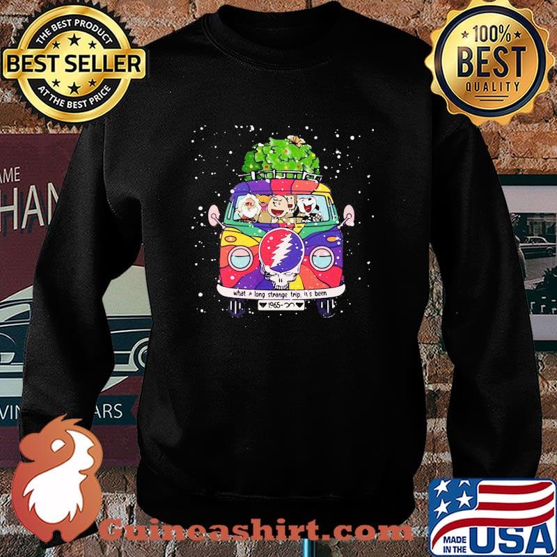 The peanuts riding bus grateful dead band what a long strange trip it's been christmas s Sweater