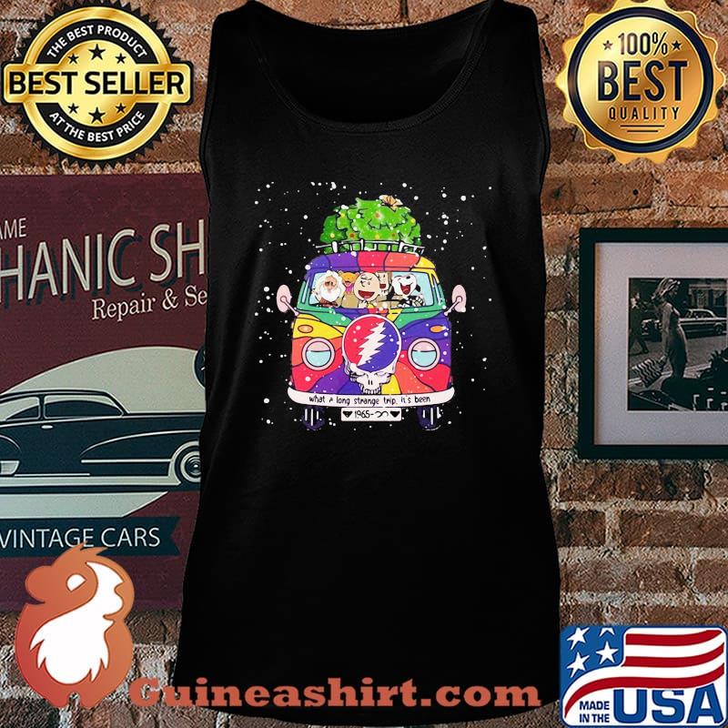 The peanuts riding bus grateful dead band what a long strange trip it's been christmas s Tank top