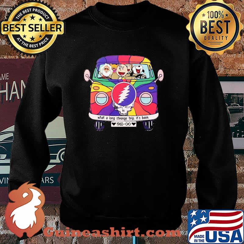 The peanuts riding bus grateful dead band what a long strange trip it's been s Sweater