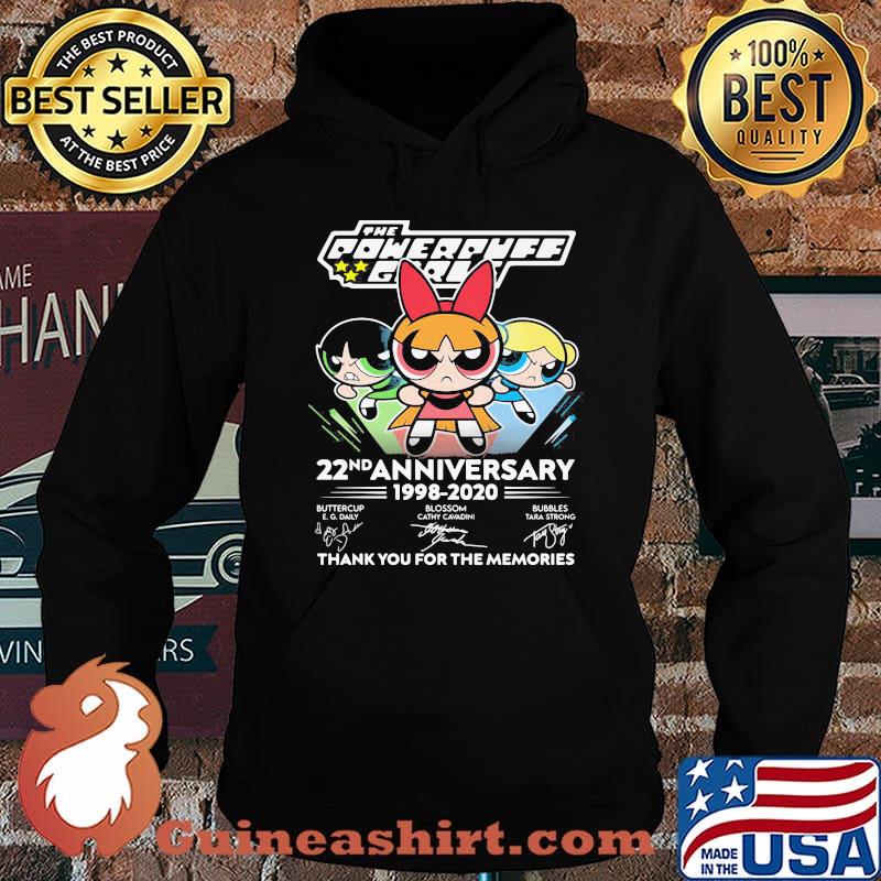 The powerpuff girls 22nd anniversary 1998 2020 thank you for the memories signatures s Hoodie
