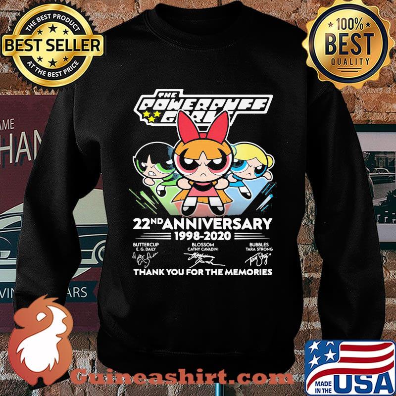 The powerpuff girls 22nd anniversary 1998 2020 thank you for the memories signatures s Sweater