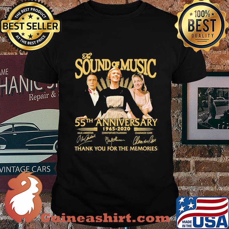 The sound of music 55th anniversary 1965 2020 thank you for the memories signatures shirt