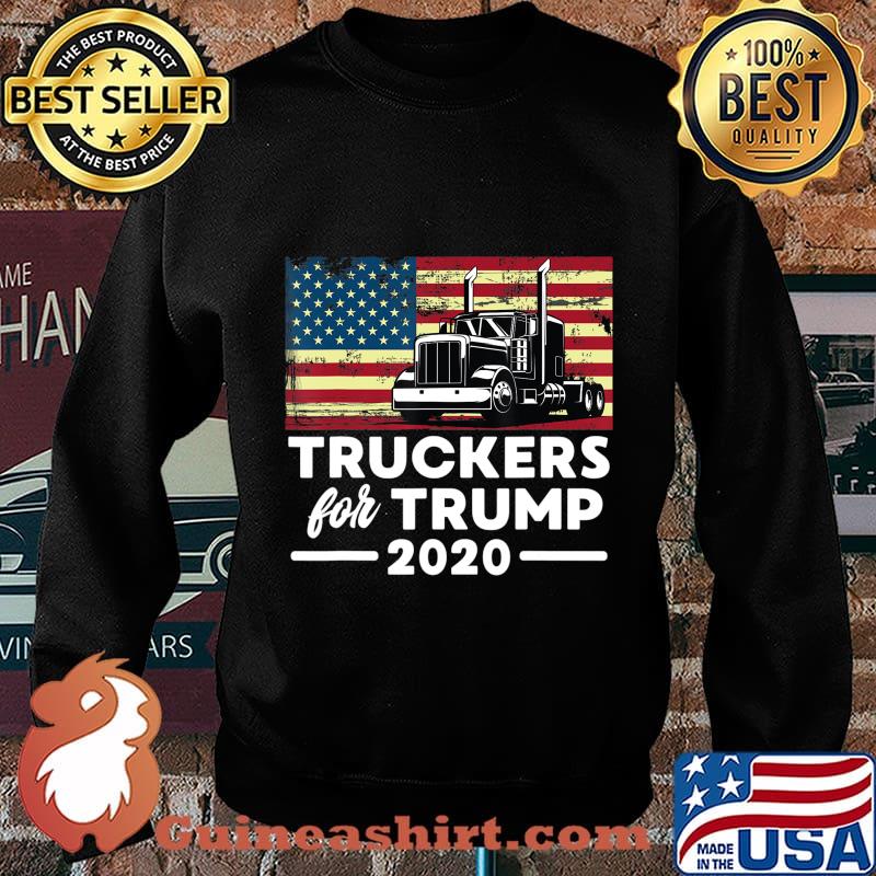 Truckers For Trump 2020 Pro-Trump Truck Drivers Apparel T-Shirt Sweater