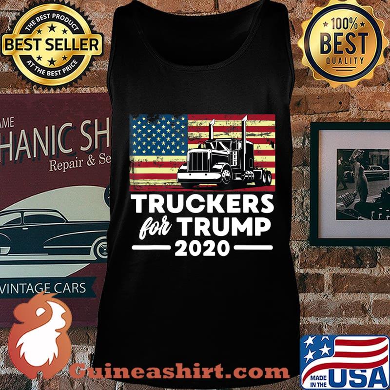 Truckers For Trump 2020 Pro-Trump Truck Drivers Apparel T-Shirt Tank top