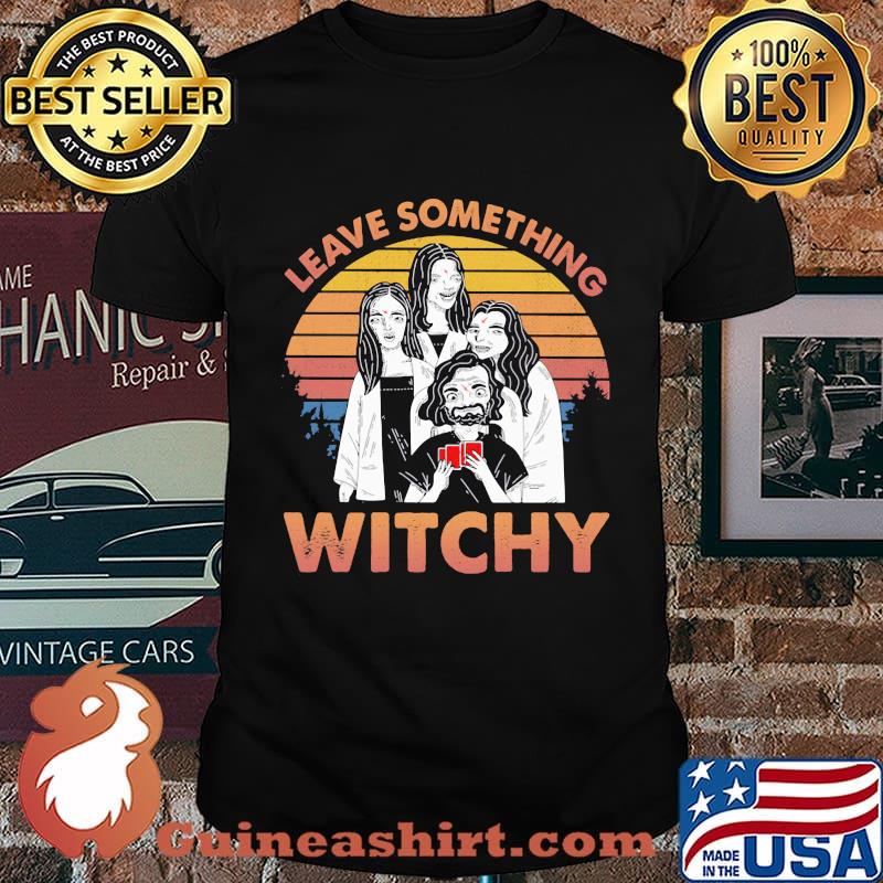 True Crime Leave Something Witchy Vintage Retro Shirt