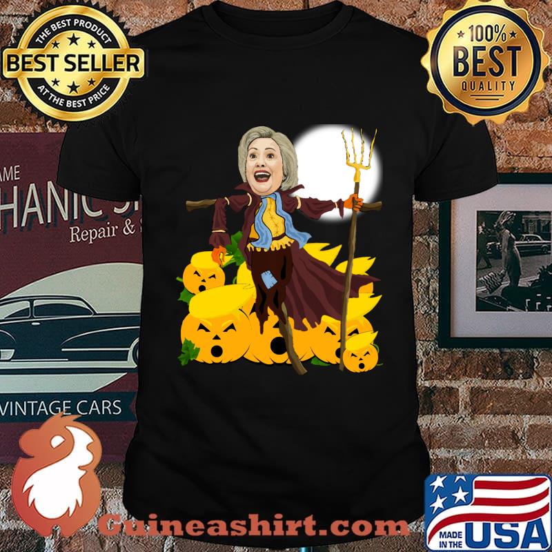 Trump 2020 Crooked Hillary Scarecrow Trumpkin Pumpkin Patch Shirt