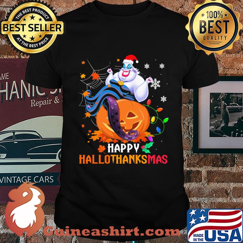 Ursula happy hallothanksmas halloween thanksgiving christmas shirt