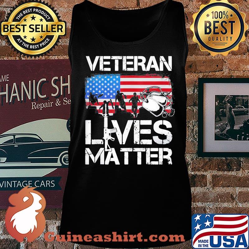 Veteran Lives Matter American Flag Independence Day Shirt Tank top
