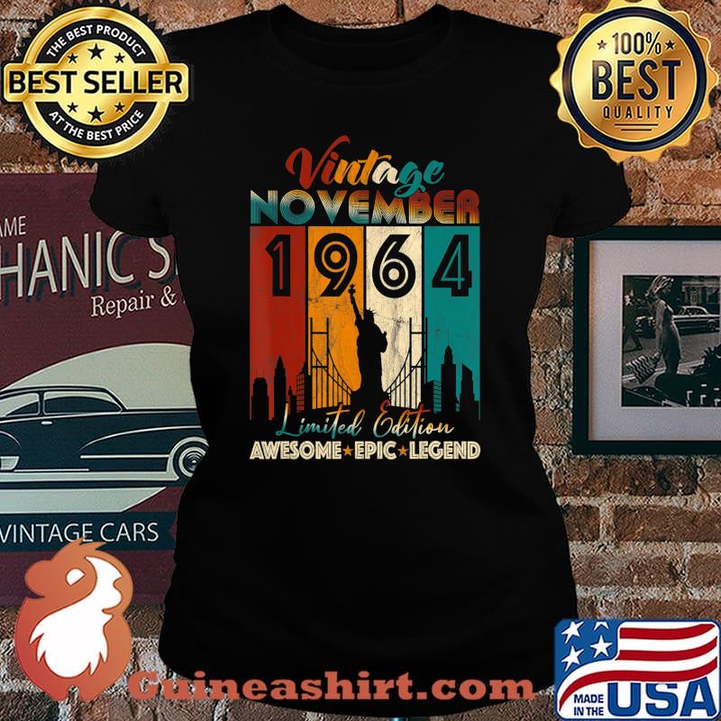 Vintage 1964 Limited Edition 68th Birthday 56 Year Old Gifts T-Shirt Laides tee